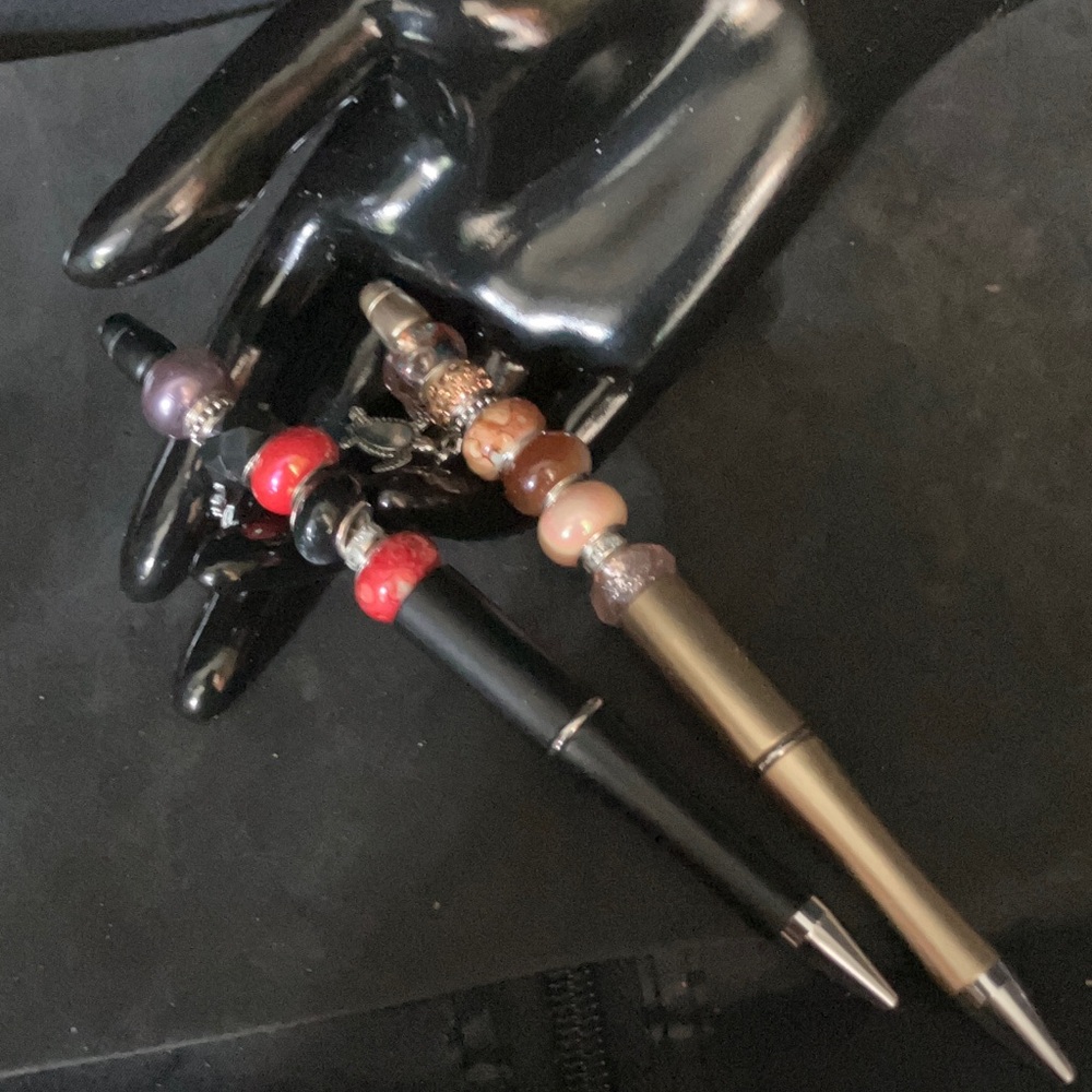 Elegant Beaded Pens Set